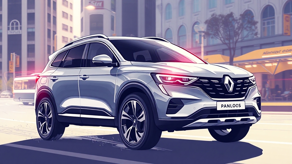 2026 르노 그랑 콜레오스: 디자인, 하이브리드, ADAS 총정리 6 ADAS 및 안전 시스템 강화 (illustration 스타일)