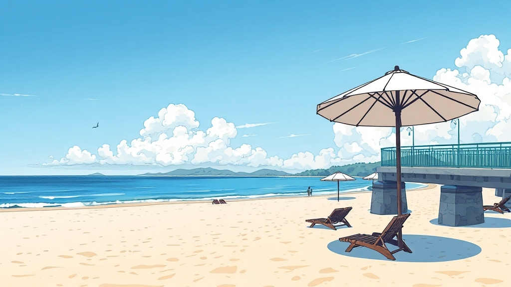 자은도 백길해수욕장 완전정복: 맛집, 숙소, 여행 코스 & 꿀팁 3 백길해수욕장 가는 법 (illustration 스타일)