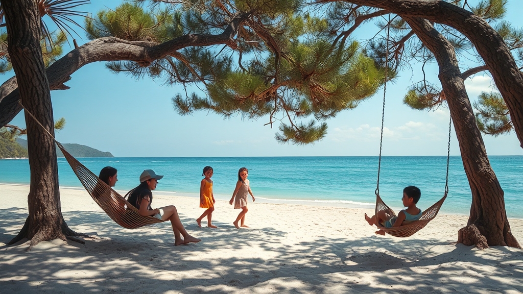 자은도 백길해수욕장 완전정복: 맛집, 숙소, 여행 코스 & 꿀팁 4 백길해수욕장 즐기기 (realistic 스타일)