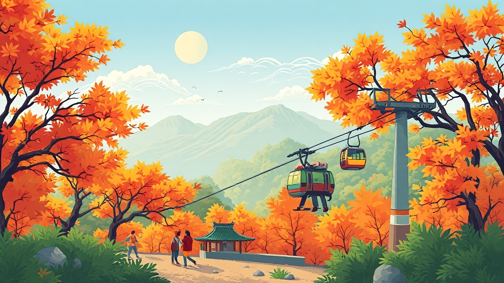 팔공산 케이블카 2025년 20% 할인! 단풍 명소 & 맛집 완벽 가이드 2 2025년 할인 정보 (cartoon 스타일)