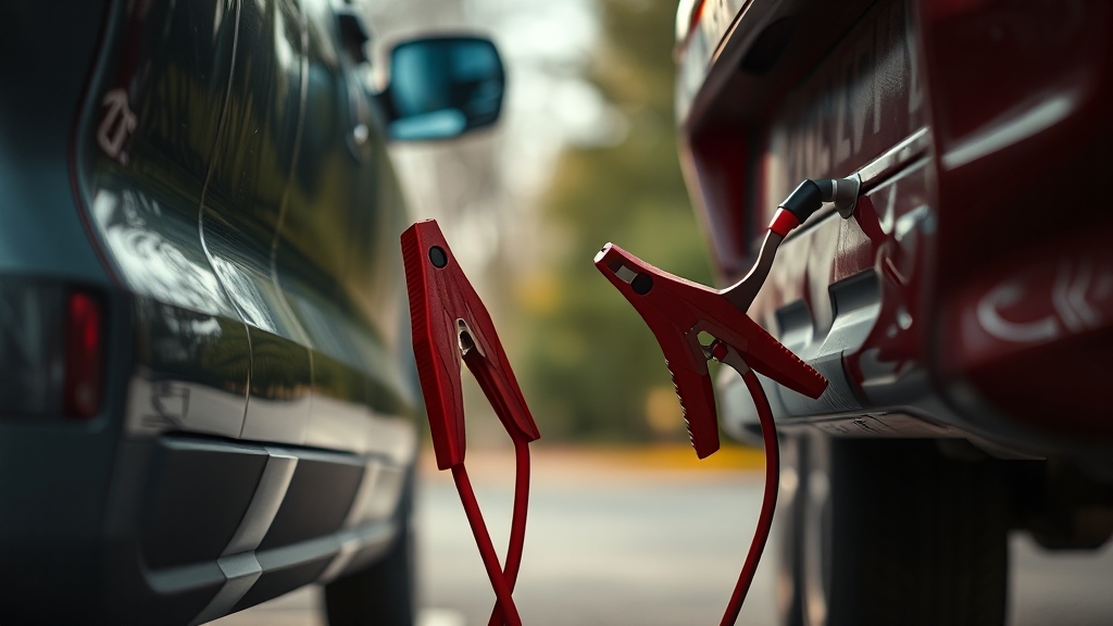 자동차 배터리 방전 완벽 분석: 원인, 증상, 예방, 점프, 관리법 총정리 5 배터리 점프 방법 상세 안내 (realistic 스타일)