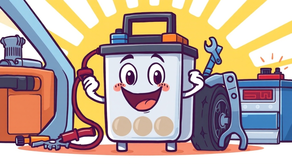 자동차 배터리 방전 완벽 분석: 원인, 증상, 예방, 점프, 관리법 총정리 8 마무리 (cartoon 스타일)