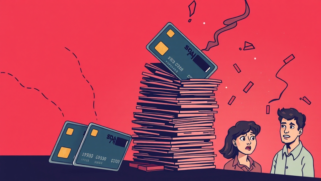 리볼빙이 신용등급에 미치는 영향 (illustration 스타일)