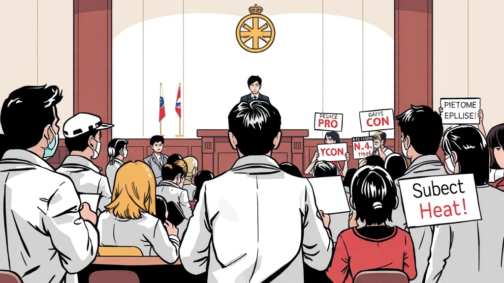 법안 개정, 어디까지 왔나? (illustration 스타일)