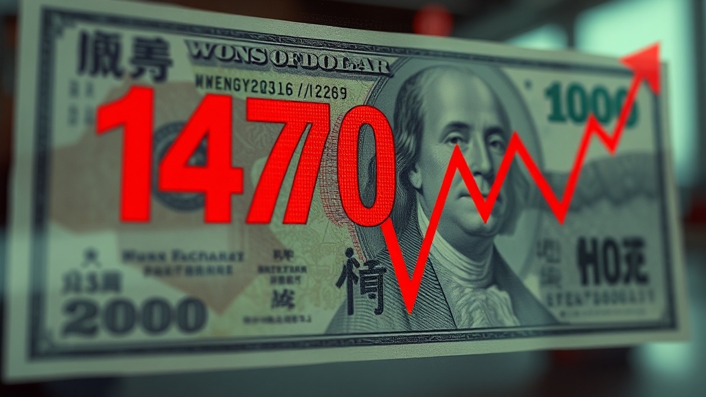 환율 변동에 따른 시장 반응 (realistic 스타일)