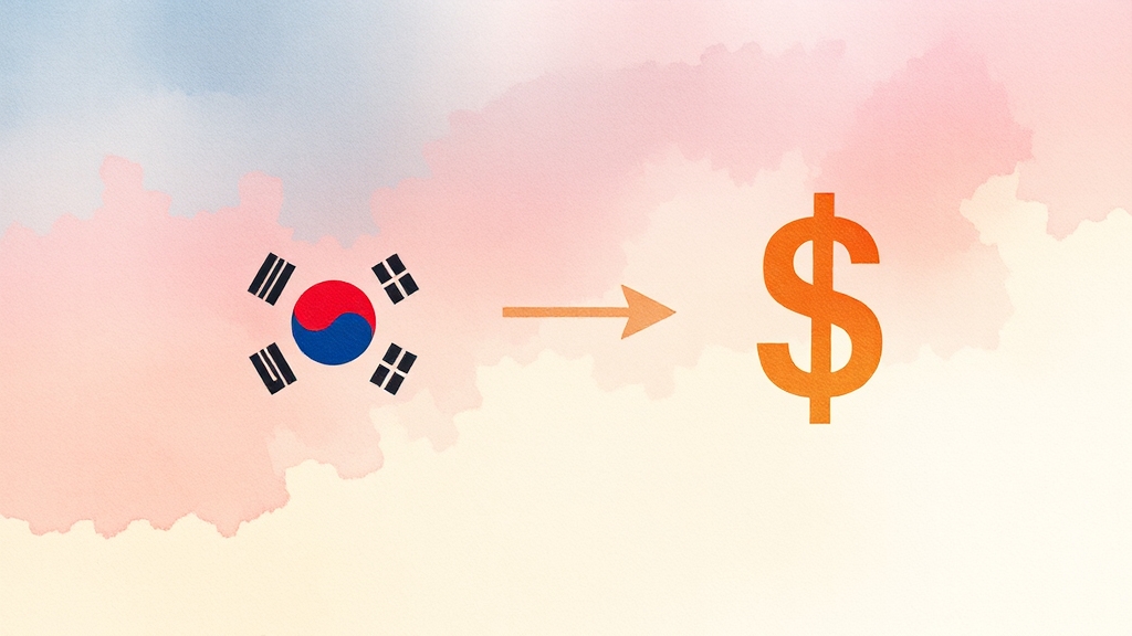 환율 관련 경제 용어 정리 (watercolor 스타일)