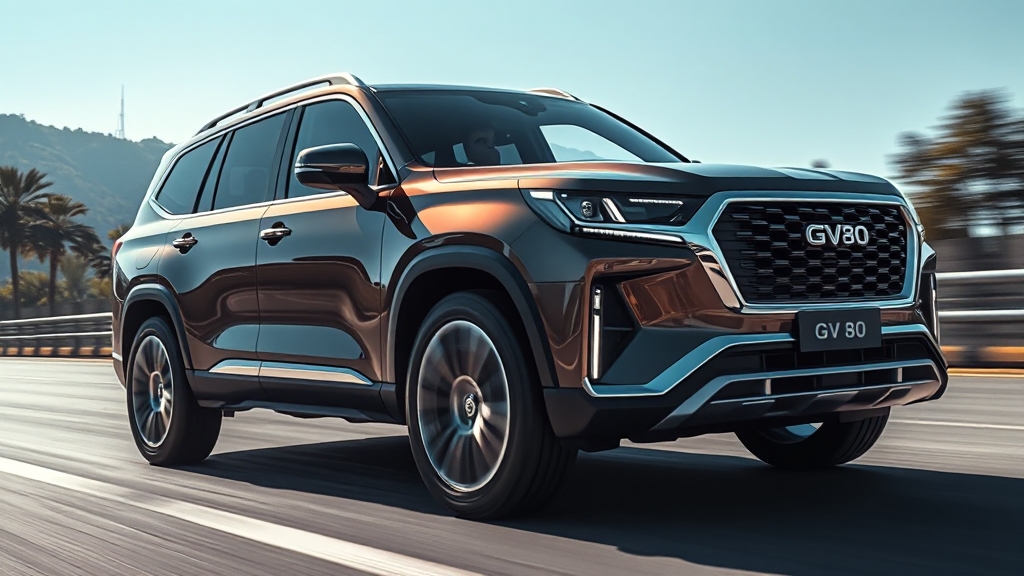GV80 연비 및 주요 제원 정보 (realistic 스타일)
