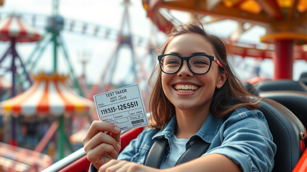 테마파크 & 놀이공원 할인 혜택 (realistic 스타일)