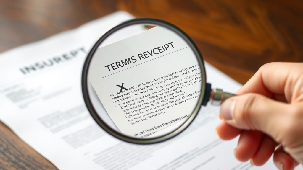 실손보험 청구 시 주의사항 (realistic 스타일)