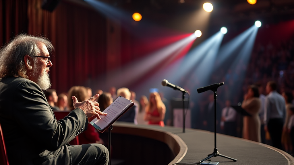 심사위원 평가 & 참가자 반응 (realistic 스타일)