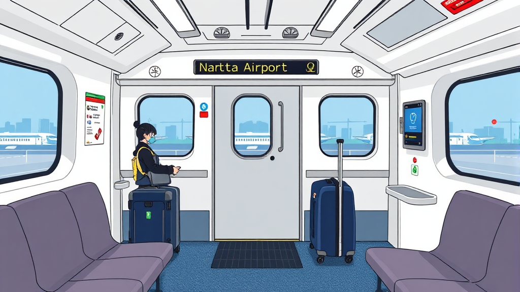 스카이라이너 탑승 및 이용 안내 (illustration 스타일)