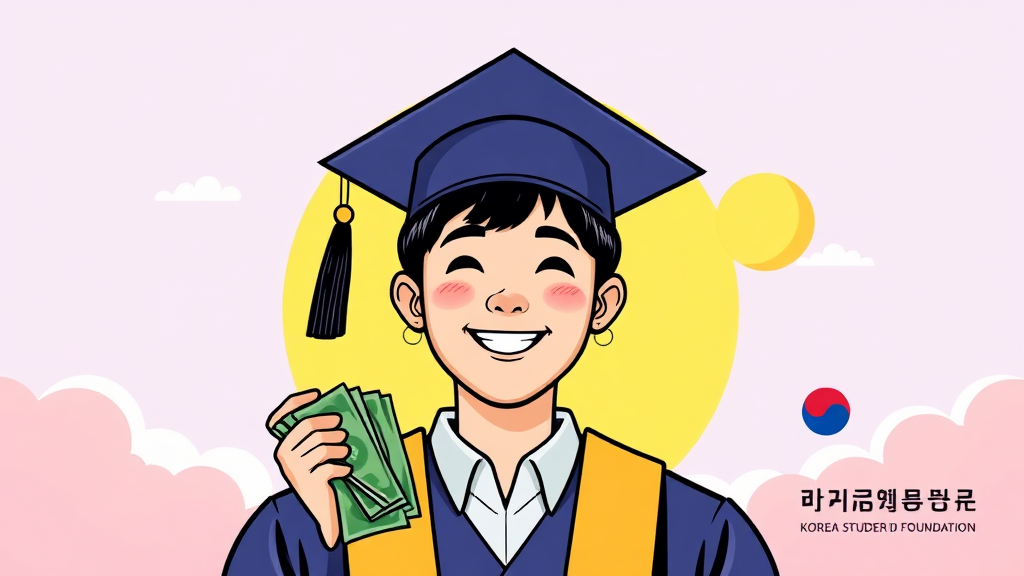 학자금 이자 지원 핵심 (illustration 스타일)