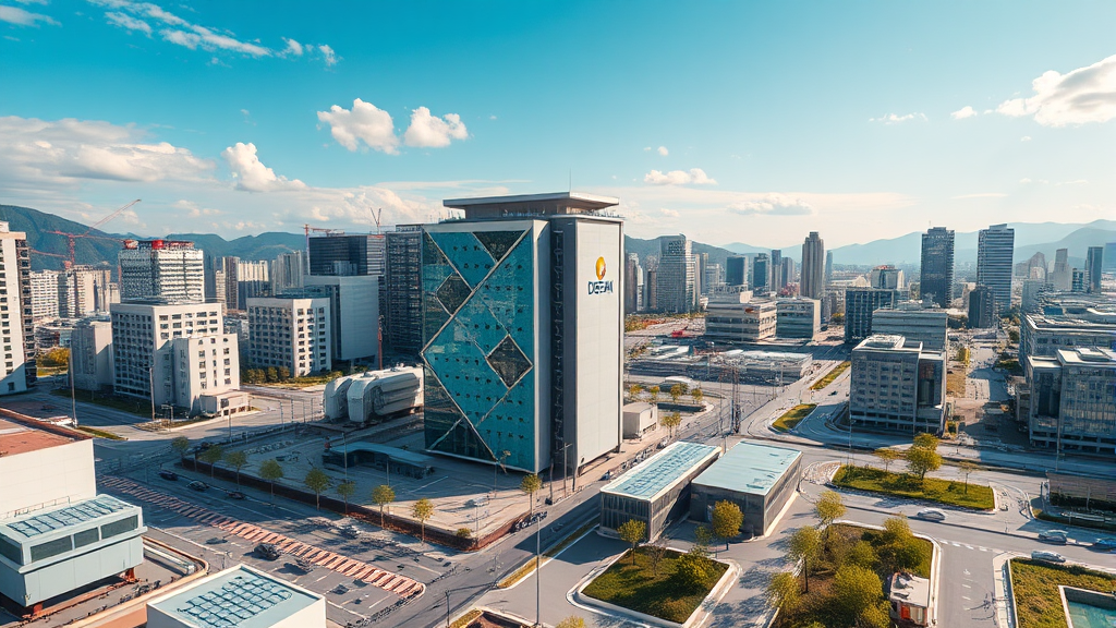 기업 분석: 핵심 개요 (realistic 스타일)