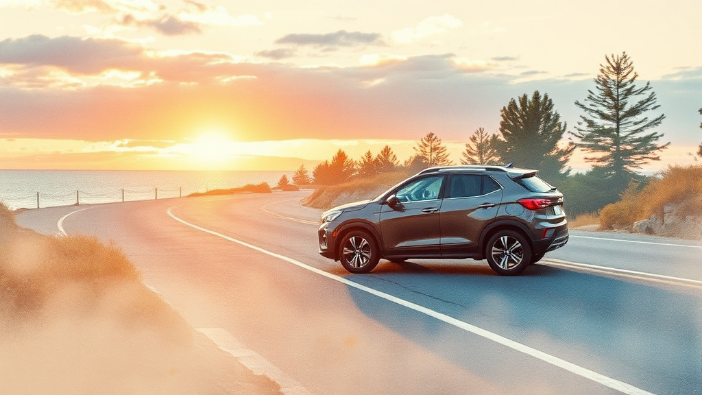 팰리세이드 미국 판매 실적 분석 (watercolor 스타일)