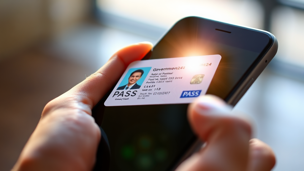 정부24 vs PASS: 모바일 신분증 발급부터 활용, 주의사항 완벽 정리 9 모바일 신분증, 지금 시작하세요! (realistic 스타일)