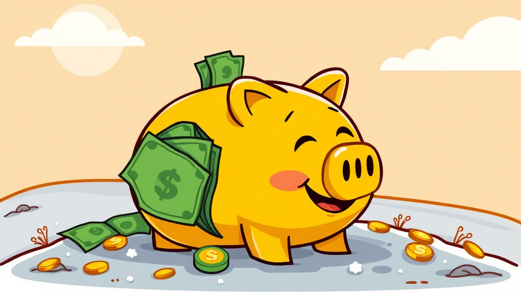 정기예금이란? (cartoon 스타일)