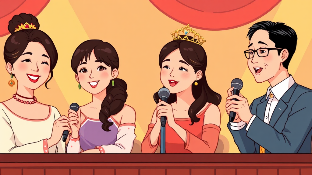 심사위원들의 평가 기준 (cartoon 스타일)