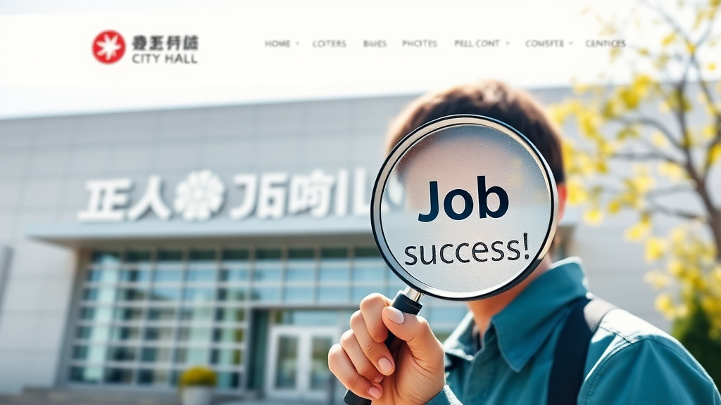 일자리 정보 확인 (realistic 스타일)