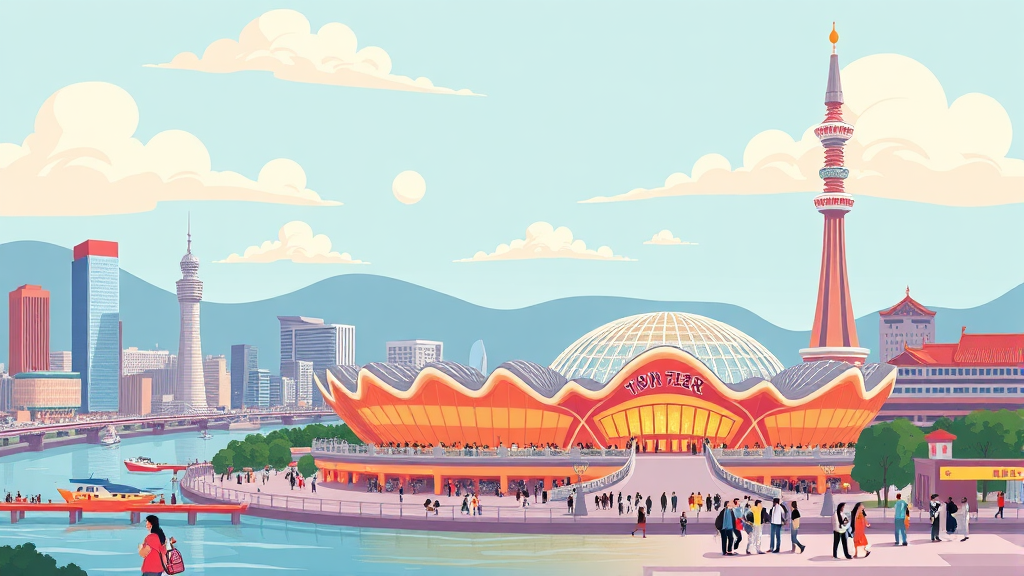 하남시의 K컬처 콤플렉스 조성 계획과 기대 효과 (cartoon 스타일)