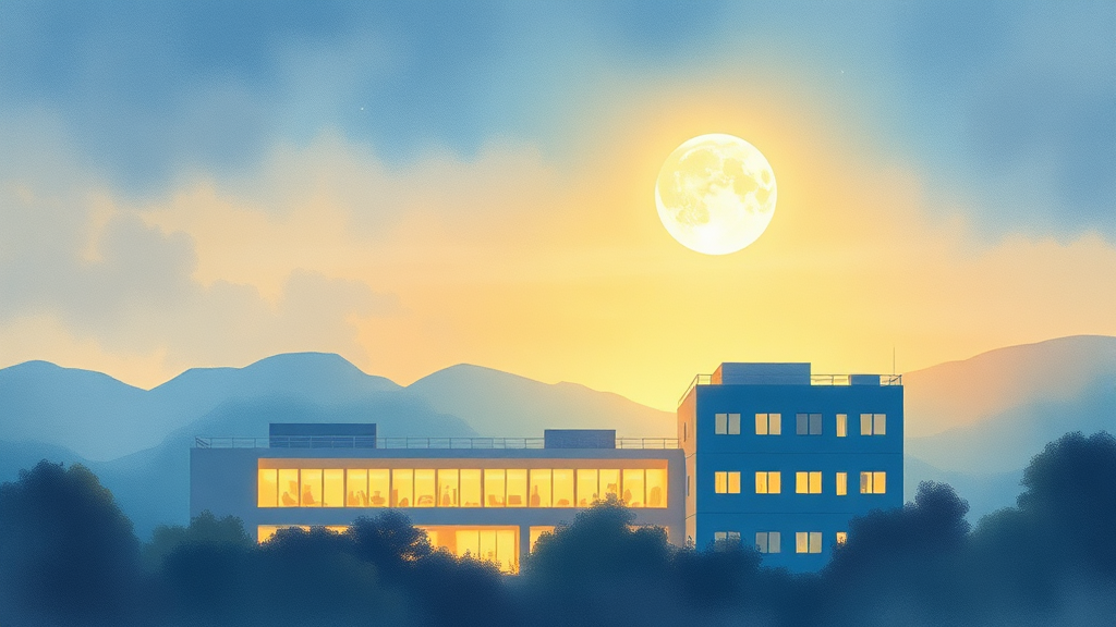 우리 아이 응급 상황, 달빛어린이병원에 맡기세요 (watercolor 스타일)