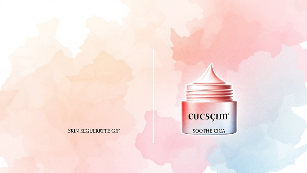 EGF 재생크림과 시카크림, 무엇이 다를까? (watercolor 스타일)