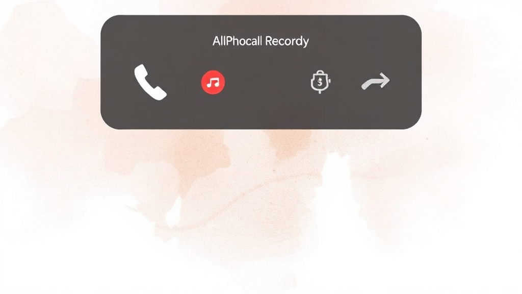 아이폰 기본 통화 녹음 기능, 이제 가능해요! (watercolor 스타일)