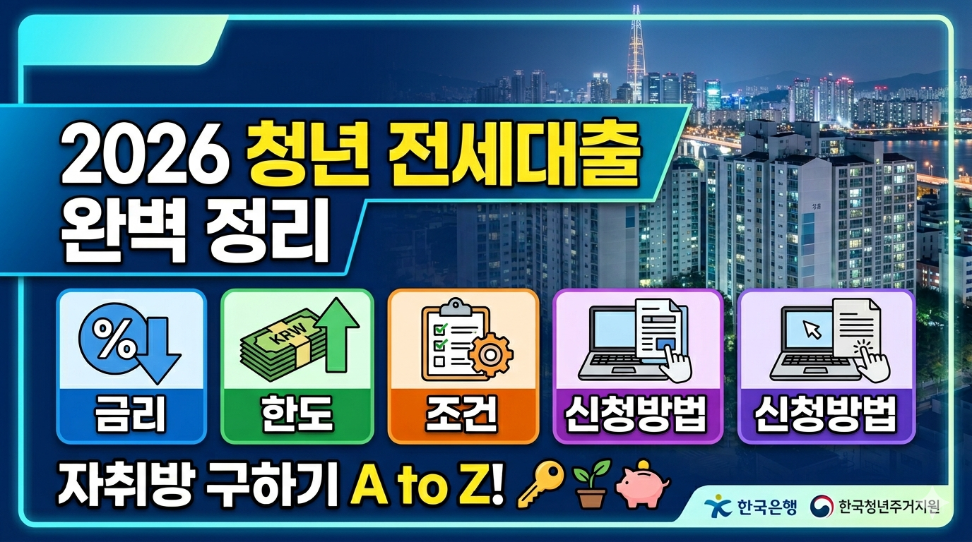 2026 청년 전세대출 완벽 정리 금리·한도·조건·신청방법