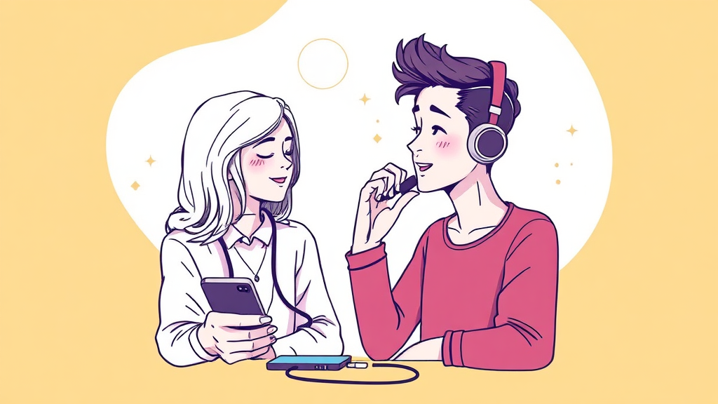 갤럭시 버즈4 프로의 스마트한 기능 탐구 (illustration 스타일)