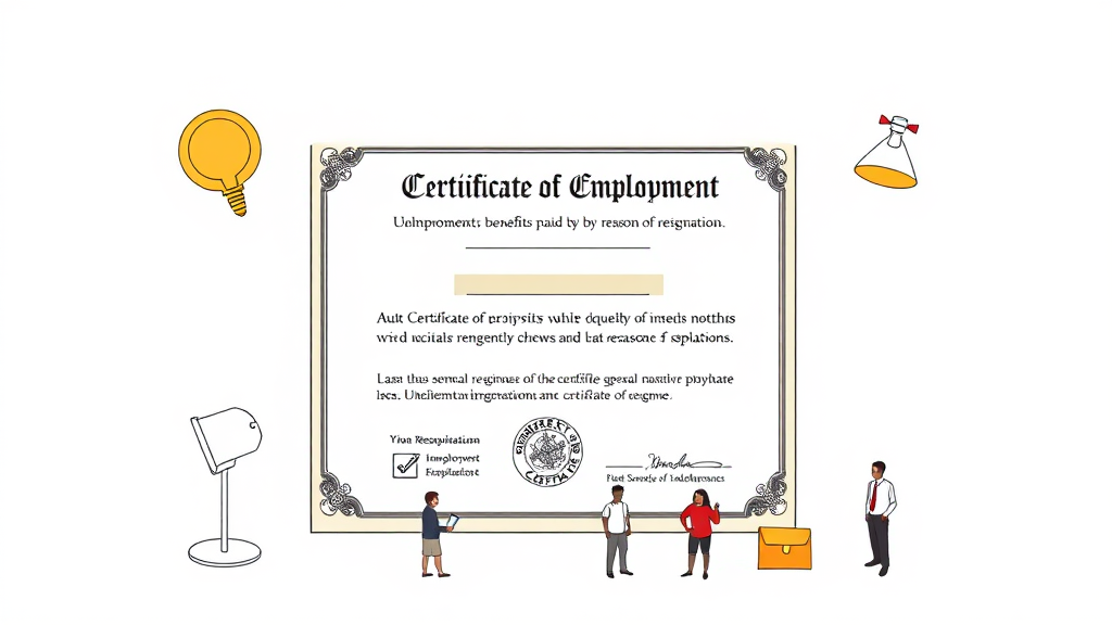 퇴사 사유별 실업급여 지급 여부 파악하기 (illustration 스타일)