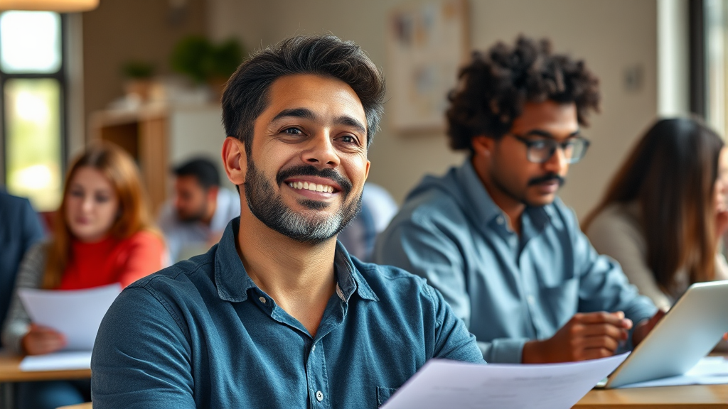 실업급여 수급 중 구직 활동 의무 (realistic 스타일)