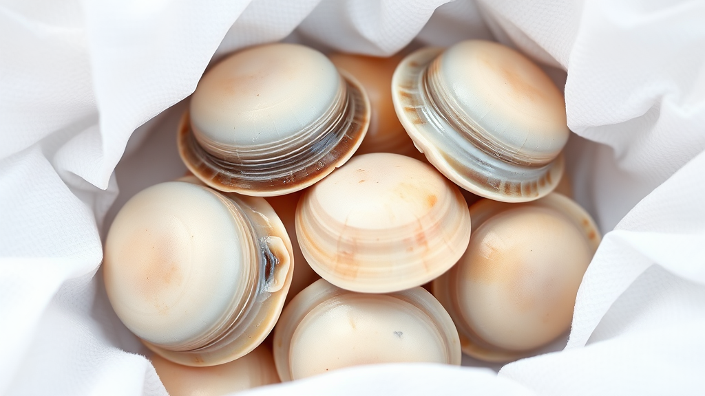 신선한 비단가리비 구매 및 보관 꿀팁 (watercolor 스타일)