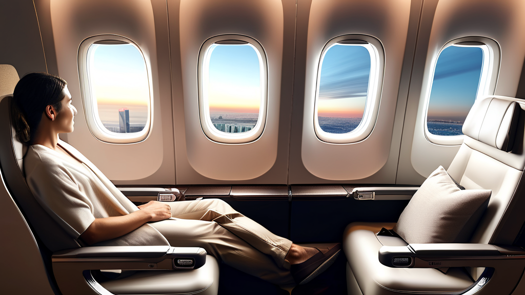 에어프레미아 항공권 예약 및 탑승 후기 (watercolor 스타일)