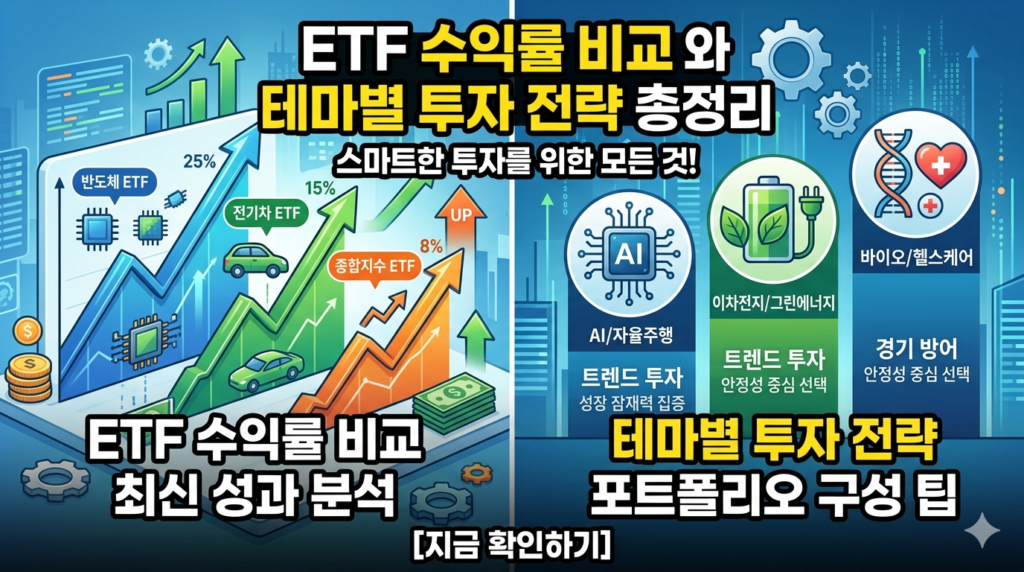 ETF 수익률 비교와테마별 투자 전략 총정리