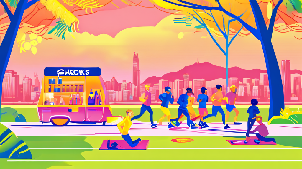 특별한 러닝 코스와 프로그램 소개 (illustration 스타일)