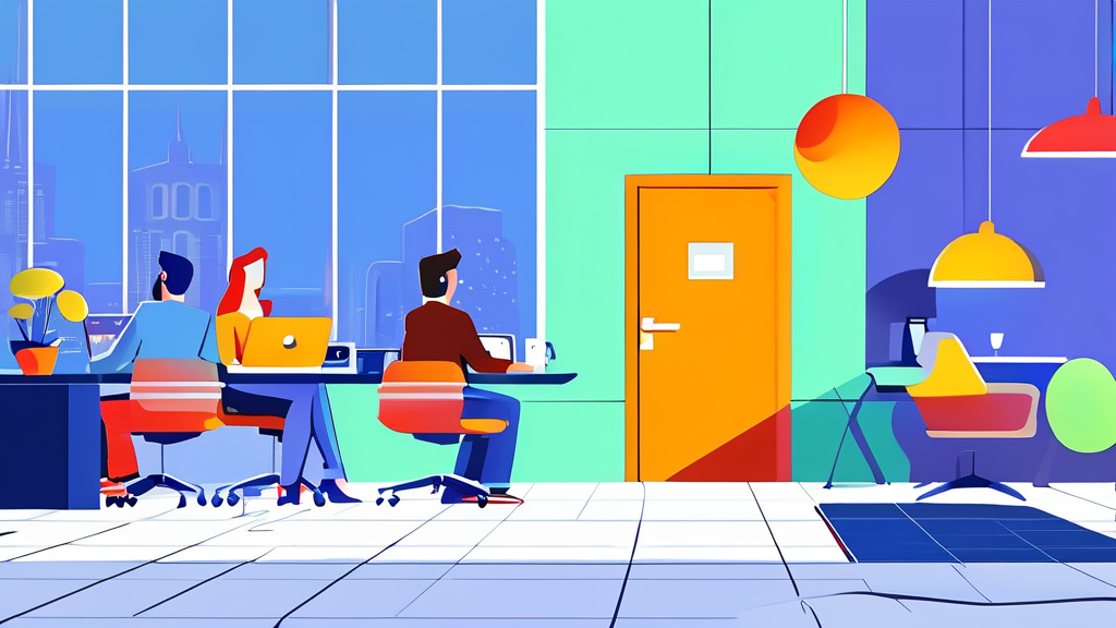 업무 효율 극대화를 위한 AI 교육 과정 (cartoon 스타일)