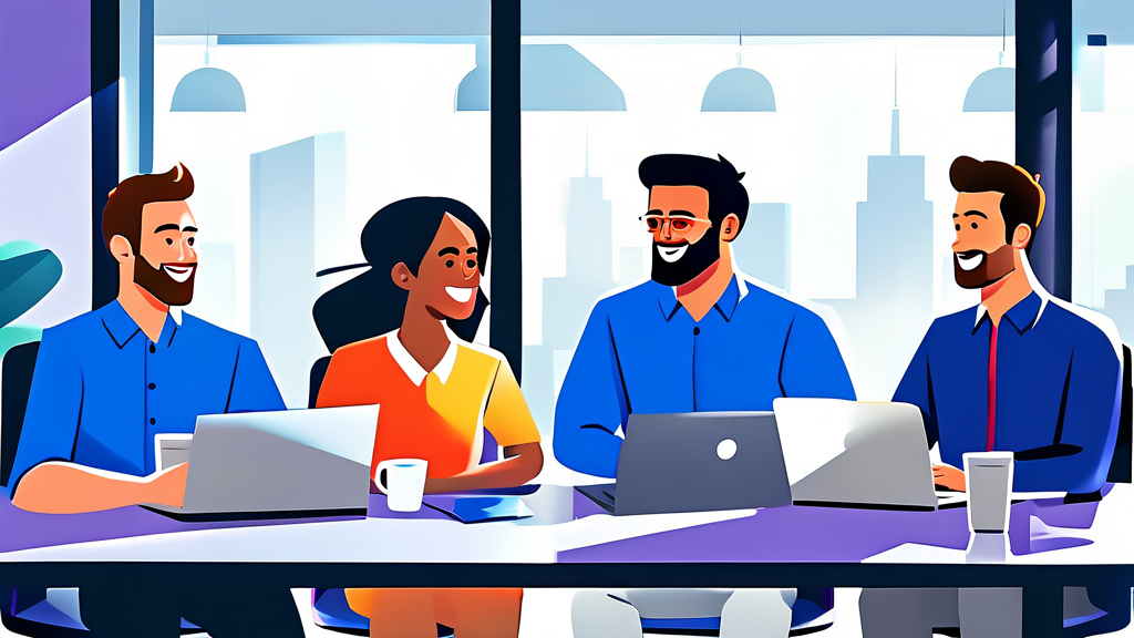 AI 기반 업무 자동화: 시간 절약과 정시 퇴근의 비밀 (illustration 스타일)