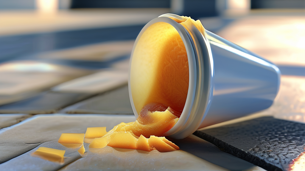 무릎 연골 손상의 초기 신호 (realistic 스타일)