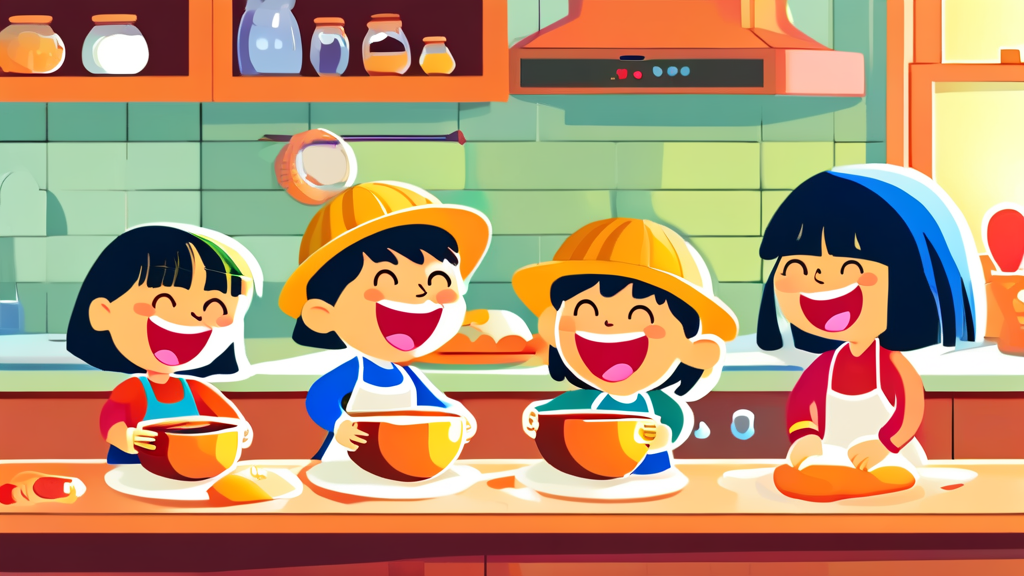 나만의 특별한 빵 만들기: 즐거운 베이킹 체험 (cartoon 스타일)