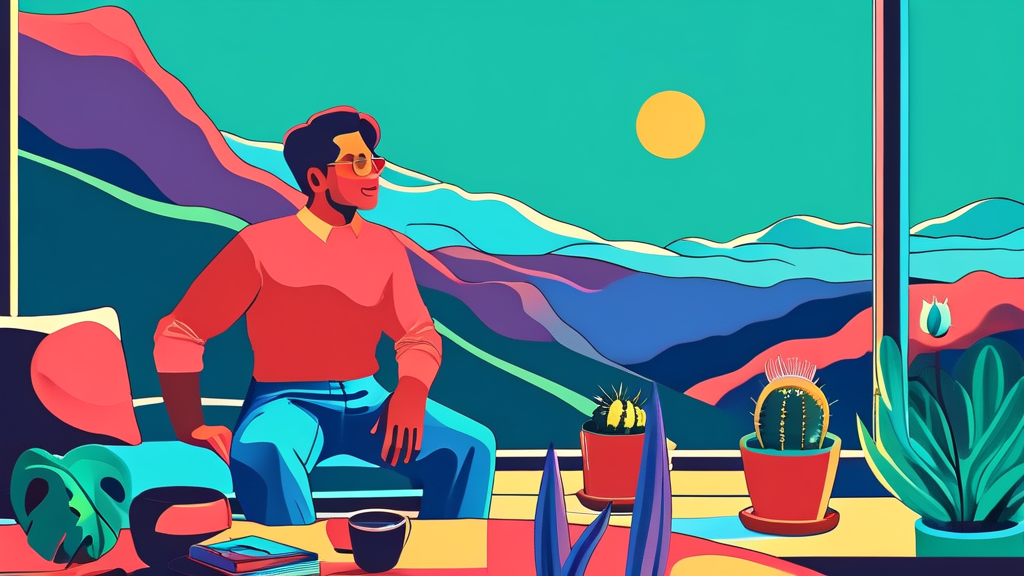 심권호의 간암 투병과 건강 회복 (illustration 스타일)