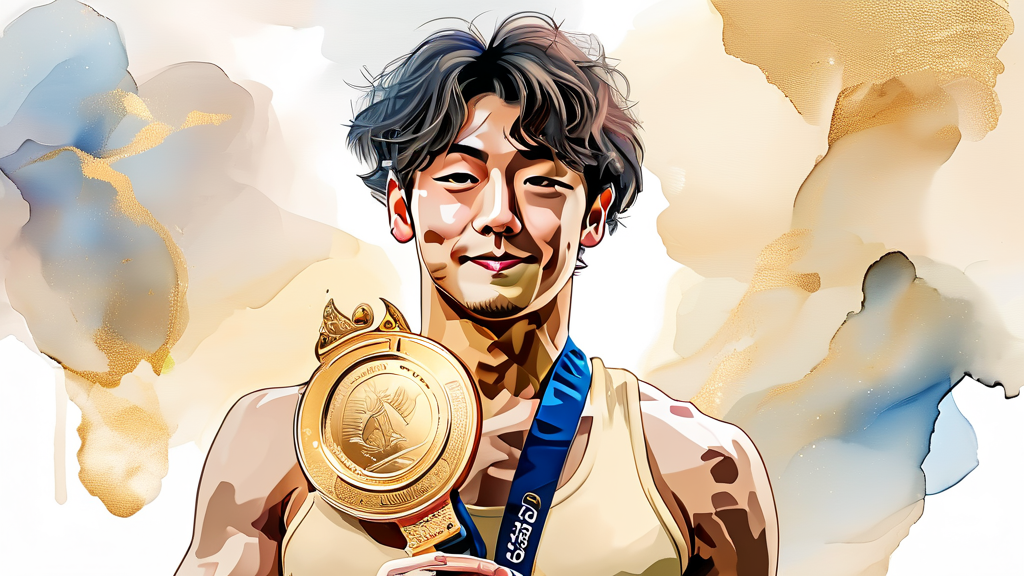 심권호의 연금 수령액 (watercolor 스타일)