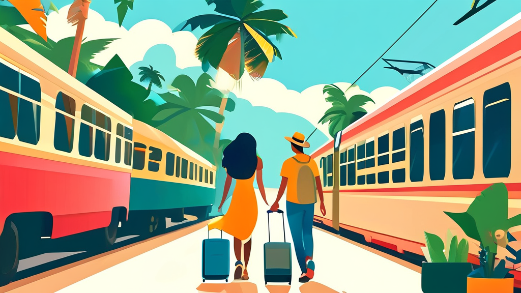 발리 공항 픽업, 왜 필요할까요? (illustration 스타일)