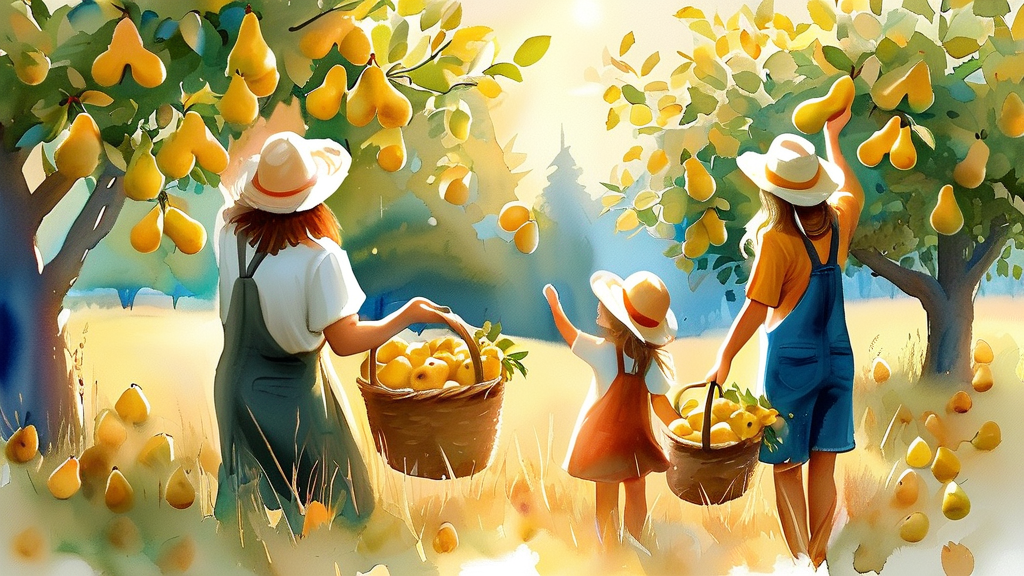 배시시축제 & 듀오가족농원: 자연 속 다채로운 체험 (watercolor 스타일)