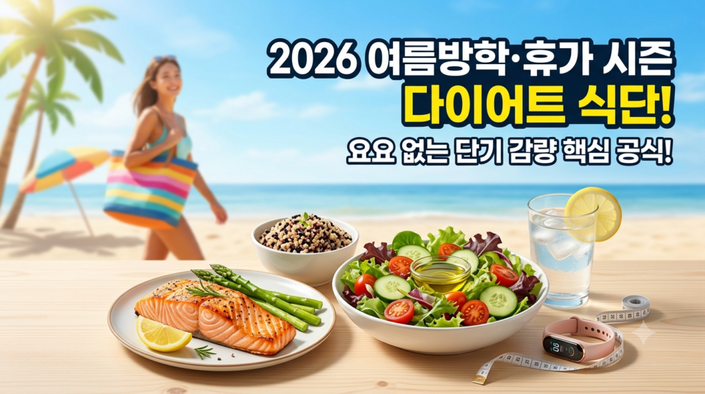 2026 여름방학 휴가 시즌 단기 다이어트 식단 가이드 요요 없는 지속 가능한 감량 법칙