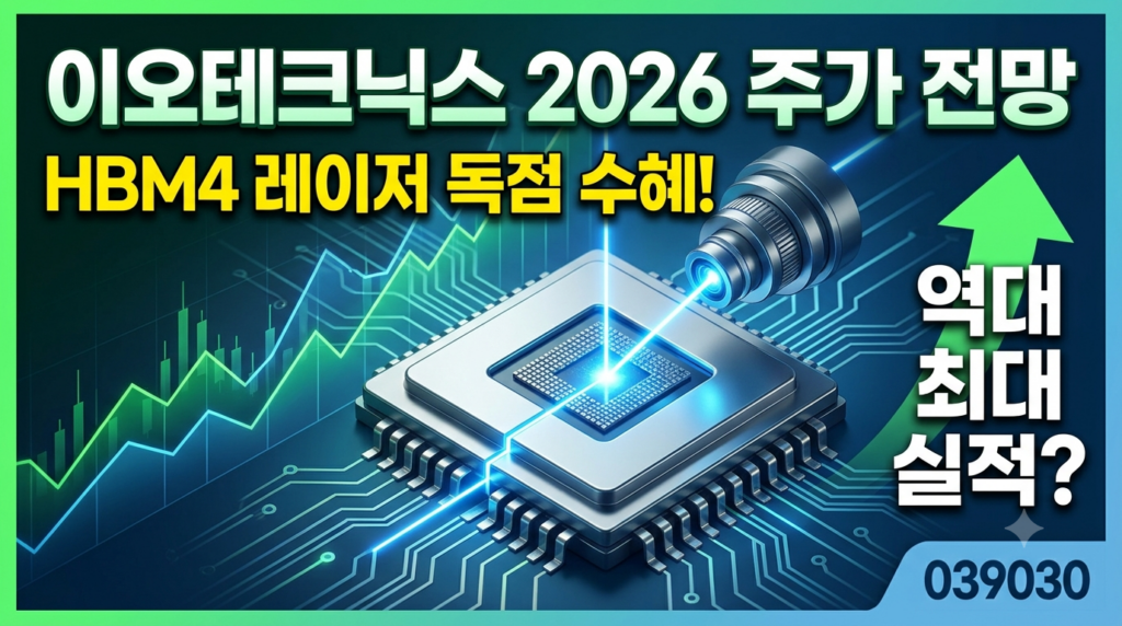 이오테크닉스 주가 전망, HBM4 레이저 독점 수혜와 2026년 역대 최대 실적 분석