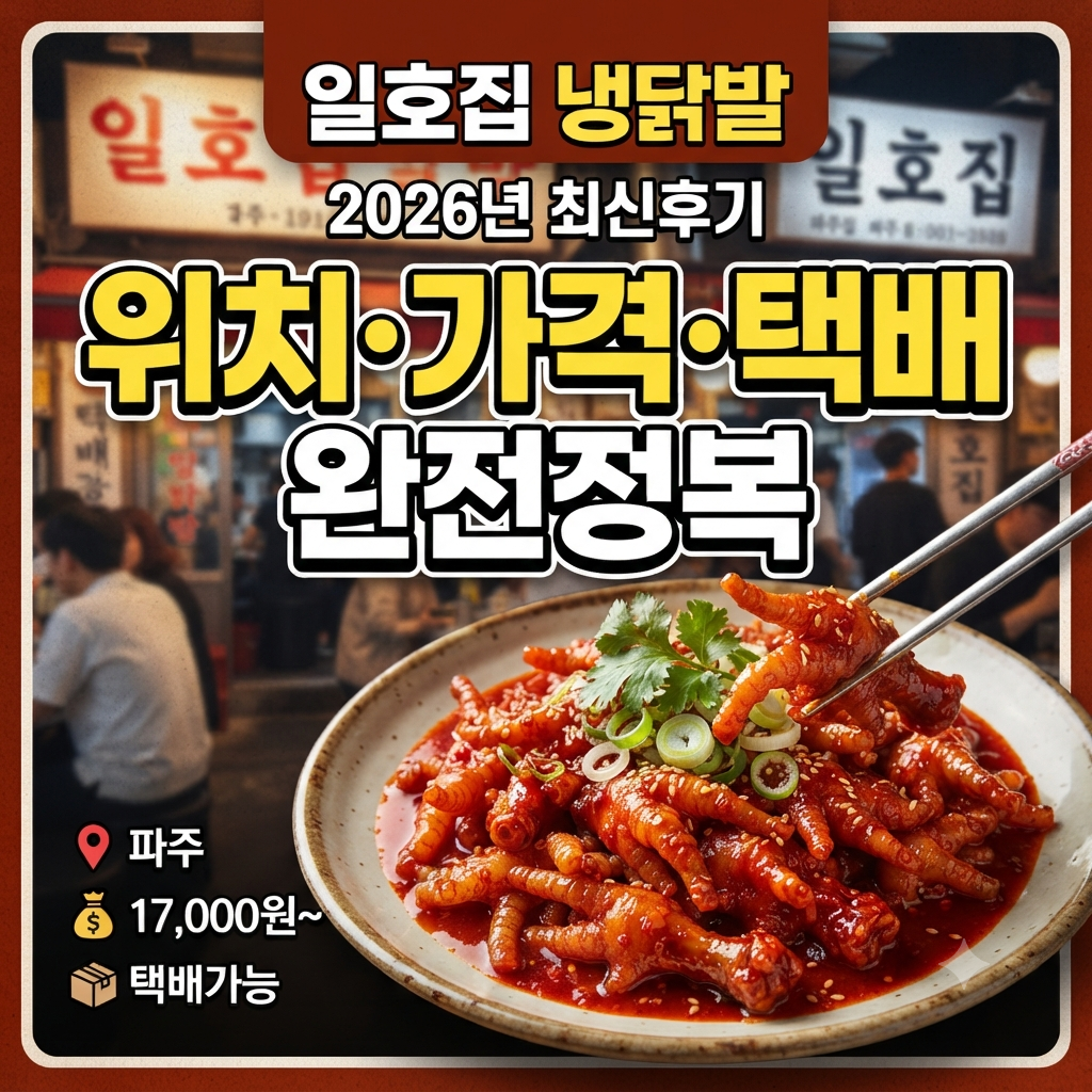 파주 냉닭발 일호집 위치·가격·택배 주문법 총정리 (2026년 최신 후기 포함)