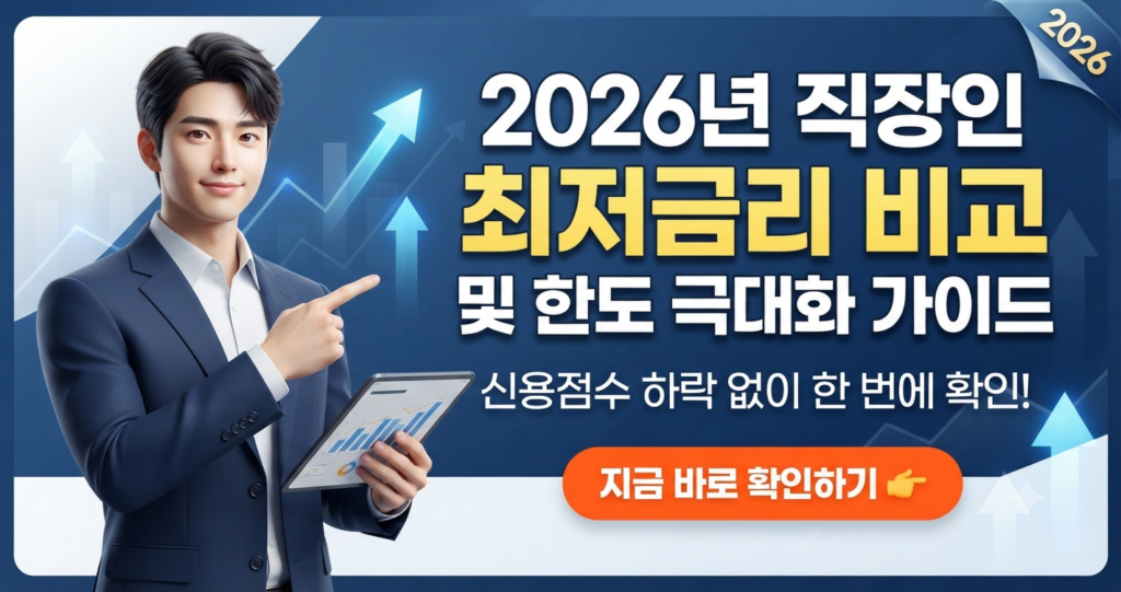 2026 직장인 신용대출 금리 비교 및 한도 극대화 퍼펙트 가이드