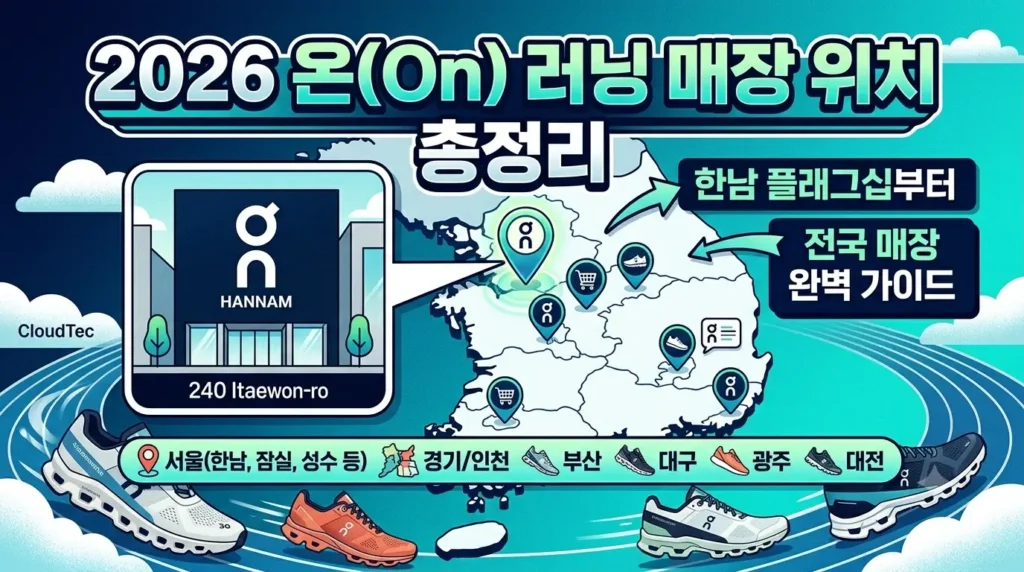 2026 온(On) 러닝 매장 위치 한남 플래그십부터 전국 매장 총정리