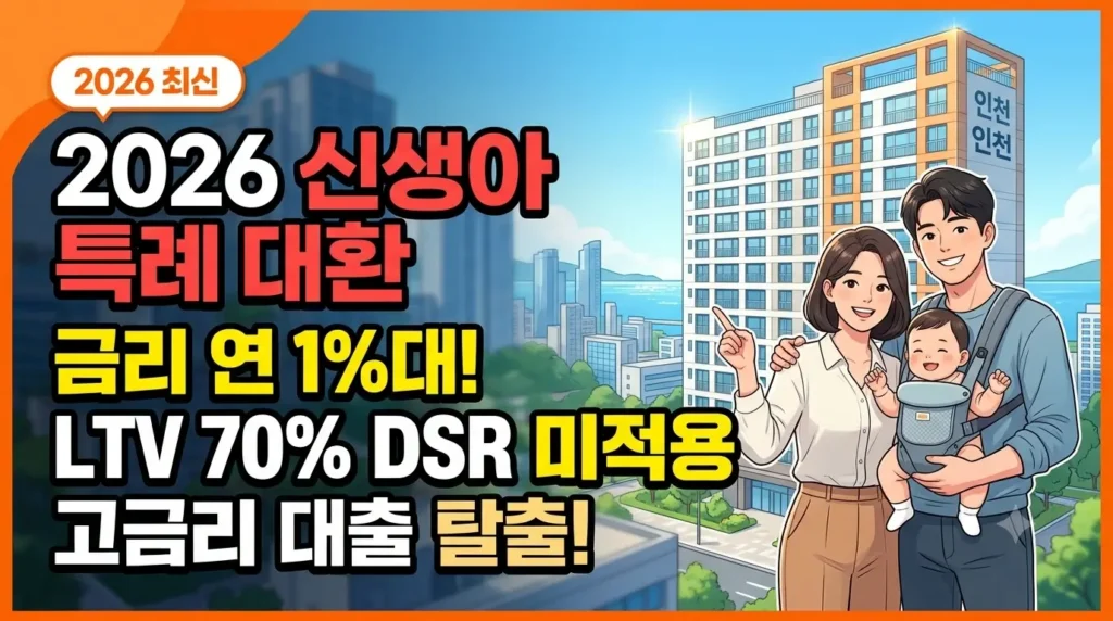 2026 신생아 특례 주택담보대출 대환 조건 총정리 LTV DSR 규제 완화 및 갈아타기 실전 전략